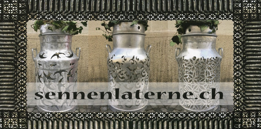 Alte Milchkannen handgeschnitten erstrahlen in neuem Glanz